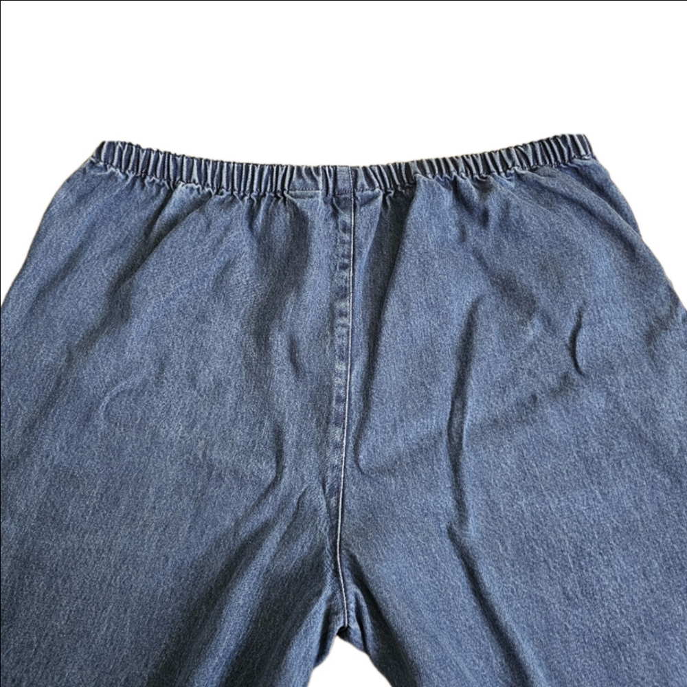 Liz Claiborne Livy Tencel Chambray Jeans Loosefit Casual Blue Womens Large - Picture 14 of 14